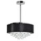 Cwi Lighting Dash 4 Light Drum Shade Chandelier With Chrome Finish 5443P18C (Black) - alternate 1